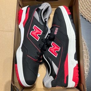 New balance 550 black red